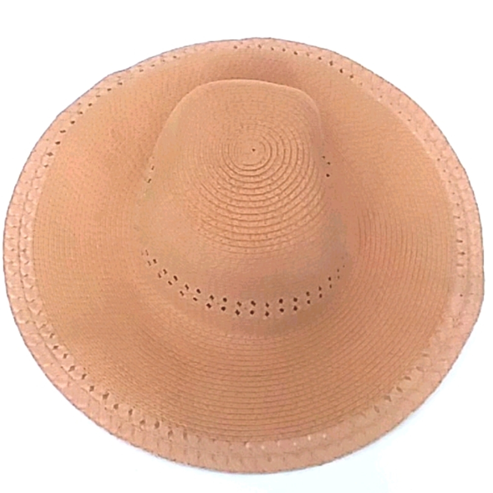 Floppy Round Straw Sun Hat - Picture 1 of 8